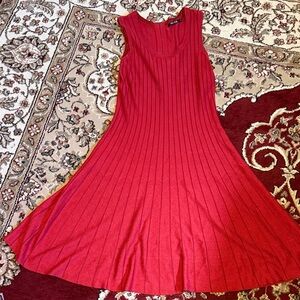 NIC+ZOE Vibrant Red Midi Dress